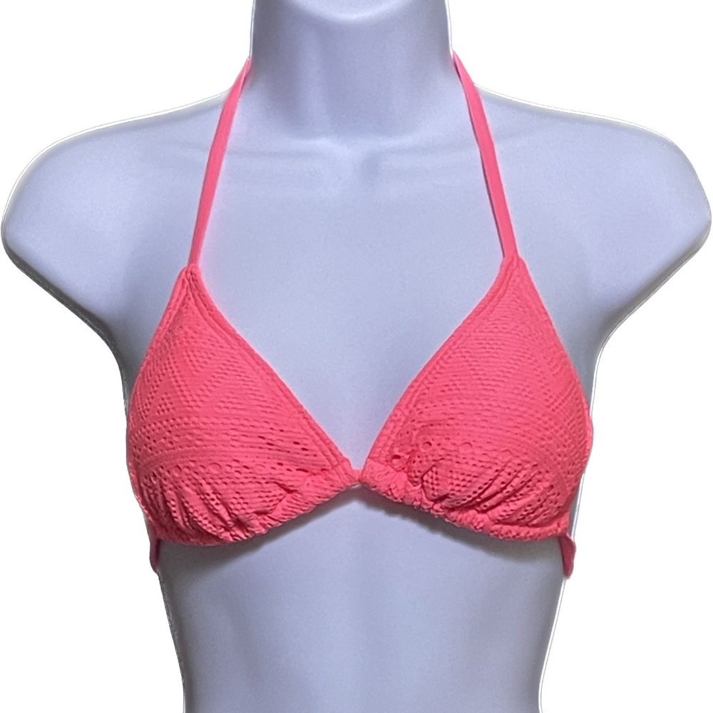 Women's Swimsuit Bikini Mesh Two Piece Sexy Trunk Bandage Padded Triangle Top SM